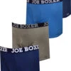 Joe Boxer Blue Hues Cotton 4 Pack Boxer Briefs(Joe Boxer Blue Hues Cotton 4 Pack Boxer Briefs)