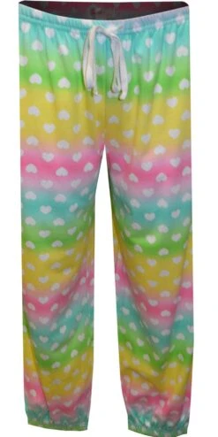 SWEET Pastel Rainbow Hearts French Terry Capri Junior Cut Lounge Pants(Pastel Rainbow And Hearts French Terry Capri Lounge Pants) -Cozy Vibes Store ag80240 2 8ca7e0b0 4237 41d8 95e2 f57fb258f29b