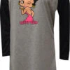 Betty Boop Winking Betty Plus Size Nightshirt(Betty Boop Winking Betty Plus Size Nightshirt) -Cozy Vibes Store bb70xx00b 1