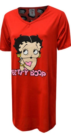 Betty Boop Classic Red Nightshirt(Betty Boop Classic Red Nightshirt)