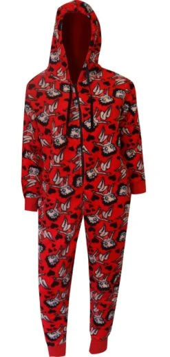 Betty Boop Red Plush Onesie Hoodie Pajama(Betty Boop Red Plush Onesie Hoodie Pajama) -Cozy Vibes Store bbone01 1 c556d153 394f 472f 98dc afbda3e32b69