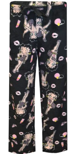 Betty Boop Black Plush Lounge Pants(Betty Boop Black Plush Lounge Pants 1) -Cozy Vibes Store bbpantblkwu 2 8f40d3d5 3a19 4d4e adf0 7a8b5ba0b839