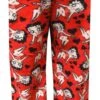 Betty Boop Signature Red Plush Lounge Pants(Betty Boop Signature Red Plush Lounge Pants) -Cozy Vibes Store bbpantred 1