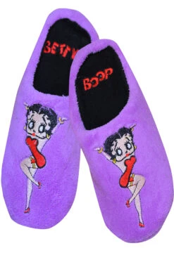 Betty Boop Purple Scuff Slippers(Betty Boop Purple Scuff Slippers)