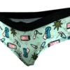 High Times Blue Ganja Weed Hipster Panty(High Times Blue Ganja Weed Hipster Panty) -Cozy Vibes Store bs138421sg 1