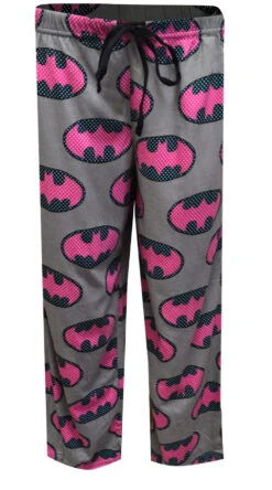 DC Comics Batgirl Polka Dot Logo Capri Lounge Pants(Dc Comics Batgirl Polka Dot Logo Capri Lounge Pants)