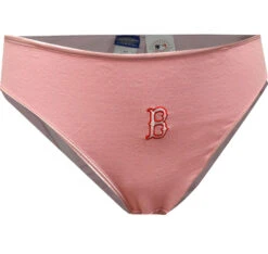 Embroidered Monogrammed B For Boston Red Sox Pink Ladies Panty(Boston Red Sox Pink Ladies Panty)