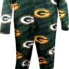 Green Bay Packers One Piece Footie Pajama(Green Bay Packers One Piece Footie Pajama)