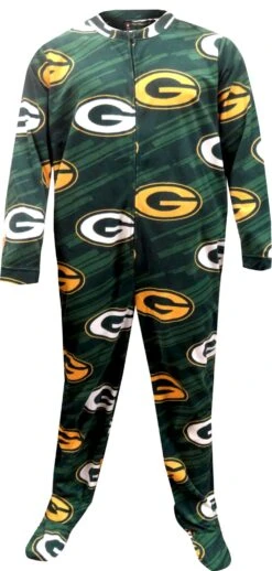 Green Bay Packers One Piece Footie Pajama(Green Bay Packers One Piece Footie Pajama)