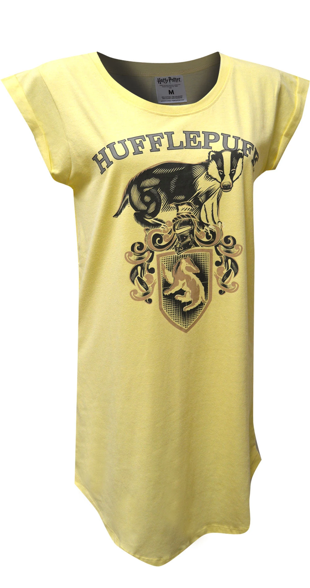 Harry Potter Hufflepuff House Mascot Ladies Nightshirt(Harry Potter Hufflepuff House Mascot Ladies Nightshirt) 3 Harry Potter Hufflepuff House Mascot Ladies Nightshirt(Harry Potter Hufflepuff House Mascot Ladies Nightshirt)