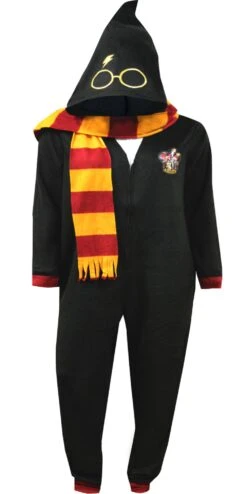 Warner Bros Harry Potter Gryffindor House Uniform One Piece Pajama(Harry Potter Gryffindor House Uniform One Piece Pajama)
