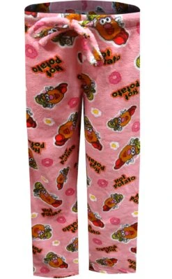 Toy Story Mrs. Potato Head Hot Potato Junior Cut Plush Lounge Pants(Toy Story Mr Potato Head Hot Potato Pink Plush Lounge Pants) -Cozy Vibes Store hs021652 1 58e94b6b a2d7 440a b8f5 6893abaeeaf3