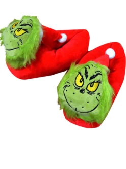 Dr. Seuss' Santa Grinch Unisex Kid's Slippers(Dr Seuss Santa Grinch Unisex Kids Slippers)
