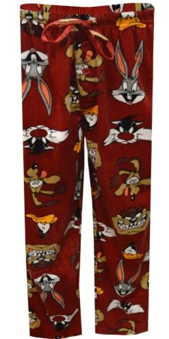 Looney Tunes Cast Of Characters Minky Fleece Loungepants(Looney Tunes Cast Of Characters Minky Fleece Loungepants)