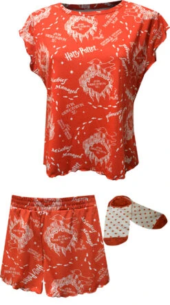 Harry Potter Mischief Managed Ladies Shortie Pajama(Harry Potter Mischief Managed Ladies Shortie Pajama 1)
