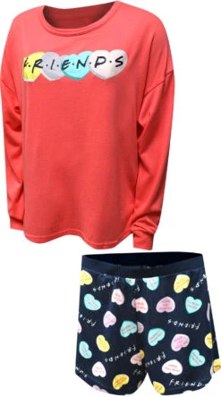 Friends The TV Series Conversation Hearts Soft Shortie Pajama(Friends The Tv Series Conversation Hearts Soft Shortie Pajama) -Cozy Vibes Store lz11905sbfd 1 1a71f6ba 7b80 47b2 a052 f65885c5635b