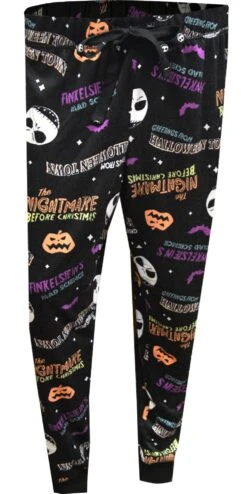 Nightmare Before Christmas Jack Halloweentown Soft Jogger Loungepant(Nightmare Before Christmas Jack Halloweentown Soft Jogger Loungepant)