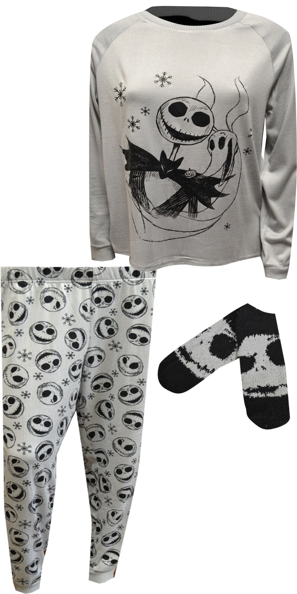 Nightmare Before Christmas Jack Skellington Gray Pajama With Socks(Nightmare Before Christmas Jack Skellington Gray Pajama With Socks) 7 Nightmare Before Christmas Jack Skellington Gray Pajama With Socks(Nightmare Before Christmas Jack Skellington Gray Pajama With Socks) - Image 5