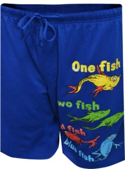 Dr Seuss One Fish Two Fish Blue Lounge Shorts(Dr Seuss One Fish Two Fish Blue Lounge Shorts) -Cozy Vibes Store mf162963jm 2 9708ce38 426e 4533 bcba b897abf3dcf0