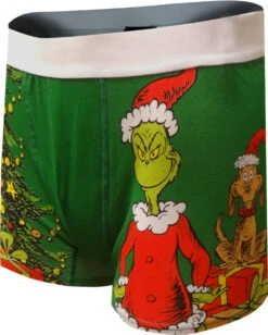 Dr. Seuss The Grinch And Max Christmas Boxer Brief(Dr Seuss The Grinch And Max Christmas Boxer Brief)