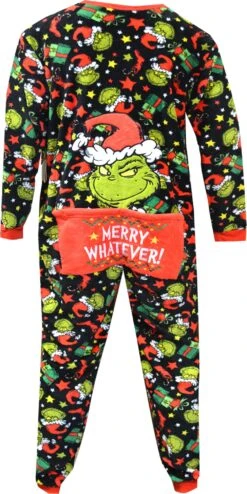 Dr. Seuss Dr Seuss Grinch Merry Whatever Drop Seat Guys Onesie Union Suit(Dr Seuss Grinch Merry Whatever Drop Seat Guys Onesie Union Suit) -Cozy Vibes Store mf21437us 2 7424dcaf 8ac9 408b b95d 0dea15152881