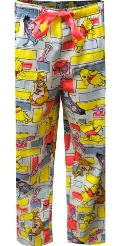 Winnie The Pooh And Friends Colorblock Cotton Lounge Pants(Winnie The Pooh And Friends Colorblock Cotton Lounge Pants)