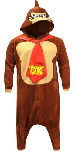 Nintendo Super Mario Donkey Kong One Piece Pajama(Nintendo Super Mario Donkey Kong One Piece Pajama)