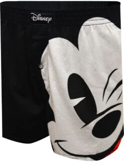 Disney's Mickey Mouse Big Wink Black Cotton Boxer Shorts(Disneys Mickey Mouse Big Wink Black Cotton Boxer Shorts)