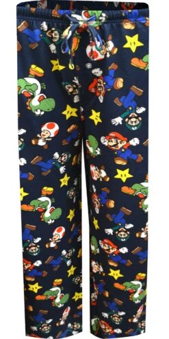 NINTENDO Super Mario Luigi Yoshi Toad Performance Fabric Lounge Pants(Super Mario Luigi Yoshi Toad Performance Fabric Lounge Pants)