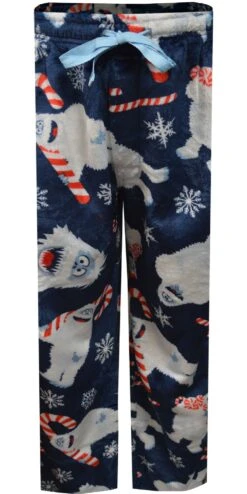 Rudolph The Red-Nosed Reindeer Bumble Candy Cane Plush Lounge Pants(Rudolph The Red Nosed Reindeer Bumble Candy Cane Plush Lounge Pants) -Cozy Vibes Store mf23pt58 2 cf48d27b b9b2 4387 8b1c 9036ff077105