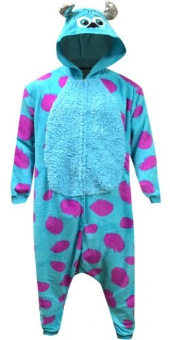 Disney Pixar Monsters Inc Sulley One Piece Hooded Kigurumi Pajama(Disney Pixar Monsters Inc Sulley One Piece Hooded Kigurumi Pajama)