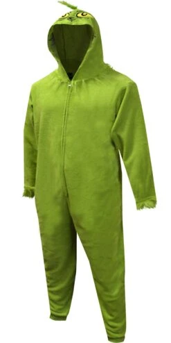 Dr Seuss The Grinch Fuzzy Plush Onesie Pajama(Dr Seuss The Grinch Fuzzy Plush Onesie Pajama 1)