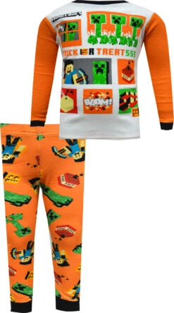 Minecraft Tricks And Treats Halloween Pajamas(Minecraft Tricks And Treats Halloween Pajamas) -Cozy Vibes Store mf333bll 1 3bcaa1be 39d0 4501 9cfb fb011197c53e