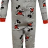 Disney Baby Classic Mickey Mouse Toddler Cotton One Piece Sleeper(Disney Baby Classic Mickey Mouse Toddler Cotton Onesie Sleeper) -Cozy Vibes Store mk1016ebs 1