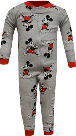 Disney Baby Classic Mickey Mouse Toddler Cotton One Piece Sleeper(Disney Baby Classic Mickey Mouse Toddler Cotton Onesie Sleeper) -Cozy Vibes Store mk1016ebs 1 2b6e9cec 559e 454f 97ff 749ed1072384