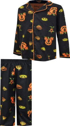 Disney Mickey Mouse Halloween Flannel Kids Pajamas(Disney Mickey Mouse Halloween Flannel Kids Pajamas)