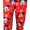 Disney Mickey Mouse Christmas Ladies Silky Fleece Cuffed Sleep Pant(Disney Mickey Mouse Christmas Ladies Silky Fleece Cuffed Sleep Pant)