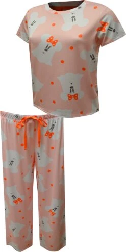 Disney Mickey And Minnie Ghosts Halloween Short Sleeve Pajama(Disney Mickey And Minnie Ghosts Halloween Short Sleeve Pajama)