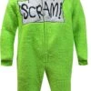 Sesame Street Oscar The Grouch Hooded Union Suit Pajamas(Sesame Street Oscar The Grouch Hooded Union Suit Pajamas) -Cozy Vibes Store ms17073us 1