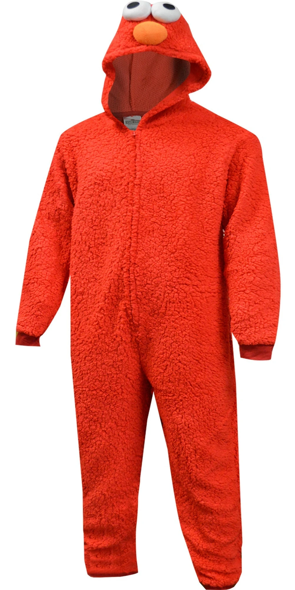 Sesame Street Elmo Plush Sherpa Hooded Onesie Adult Pajamas(Sesame Street Elmo Plush Sherpa Hooded Onesie Adult Pajamas) 4 Sesame Street Elmo Plush Sherpa Hooded Onesie Adult Pajamas(Sesame Street Elmo Plush Sherpa Hooded Onesie Adult Pajamas) - Image 2