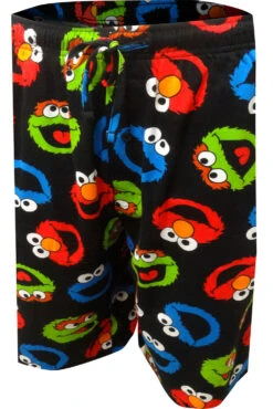 Sesame Street Elmo, Cookie Monster, Oscar Lounge Shorts(Sesame Street Elmo Cookie Monster Oscar Lounge Shorts)