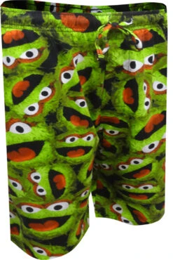 Sesame Street Oscar The Grouch Lounge Shorts(Sesame Street Oscar The Grouch Lounge Shorts)
