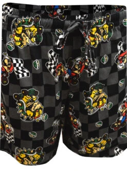 Nintendo Super Mario Brothers Mariokart Mario And Bowser Lounge Shorts(Nintendo Super Mario Brothers Mariokart Mario And Bowser Lounge Shorts)