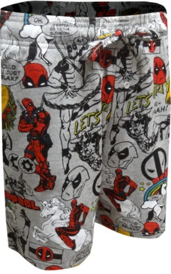 Marvel Comics Deadpool Phrases Lounge Shorts(Marvel Comics Deadpool Phrases Lounge Shorts)