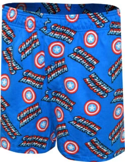 Marvel Comics Avengers Captain America Logos Boxer Shorts(Marvel Comics Avengers Captain America Logos Boxer Shorts)