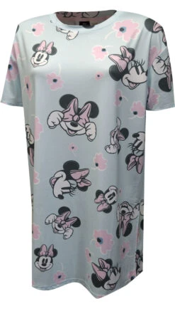 Disney's Minnie Mouse Light Blue Floral Nightshirt(Disneys Minnie Mouse Light Blue Floral Nightshirt)