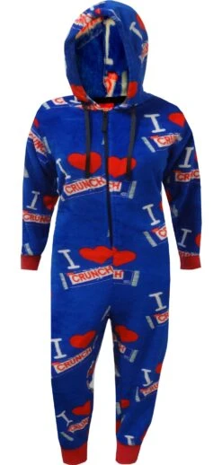 NESTLE Crunch Candy Plush One Piece Pajamas(Nestle Crunch Candy Plush One Piece Pajamas)