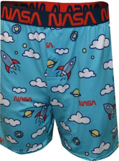 Unknown NASA Blast Off To Space Performance Fabric Lounge Shorts(Nasa Blast Off Tp Space Performance Fabric Lounge Shorts)