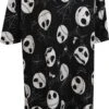 Nightmare Before Christmas Jack Skellington Lounger Nightshirt(Nightmare Before Christmas Jack Skellington Lounger Nightshirt) -Cozy Vibes Store nb238xds 1