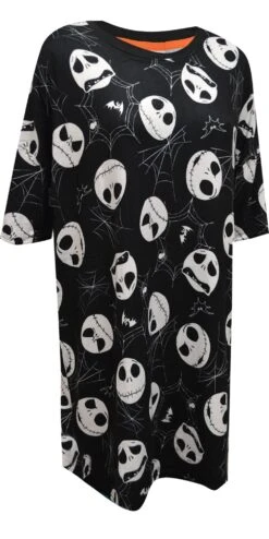 Nightmare Before Christmas Jack Skellington Lounger Nightshirt(Nightmare Before Christmas Jack Skellington Lounger Nightshirt) -Cozy Vibes Store nb238xds 1 3bde3e91 669e 4b2d 8371 f4986d6cf11a